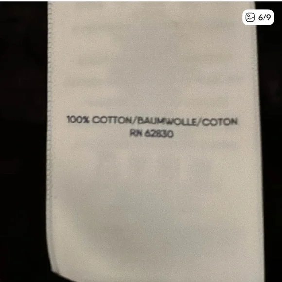 Lands End Black Cotton Tunic Sweater Large Tall - Picture 4 of 6